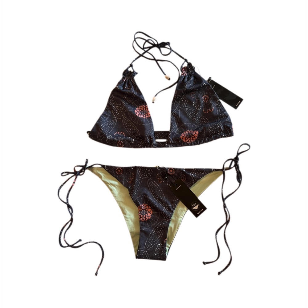 NWT revolve tavik Jax tie side bikini hipster cheeky